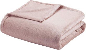 Gracie Mills Microlight Blanket, Blush - Full/Queen