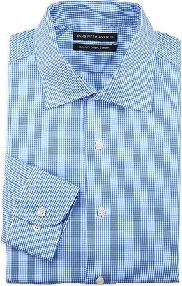 Saks Fifth Avenue Made in Italy Saks Fifth Avenue Men's Slim Fit Gingham Dress Shirt