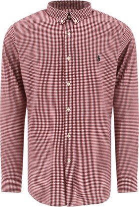 Pony Embroidered Checked Shirt-AA