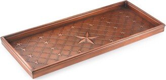 Stars Multi-Purpose Copper Finish Boot Tray for Boots