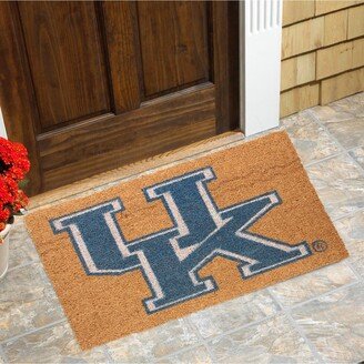 Memory Company Kentucky Wildcats Logo 19.5'' x 30'' Coir Doormat - Brown, Blue