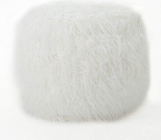 GDFStudio Lycus Faux Fur Bean Bag Chair (White)