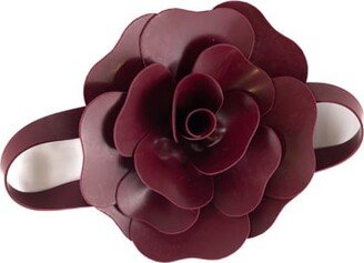 Latex Flower Brooch Choker