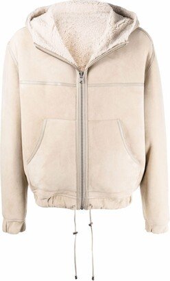 MARANT Reversible Hooded Leather Jacket