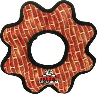 Tuffy Mega Gear Ring Brick, Dog Toy - Rust/ Copper