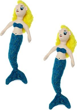 Mighty Liar Mermaid, 2-Pack Dog Toys