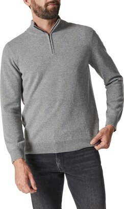 Quarter Zip Cashmere Blend Sweater-AA