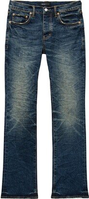 P004 Dark Dirty Cast Boot-Cut Jeans