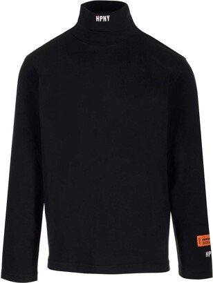 Black Cotton Turtleneck-AA