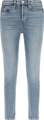 Logo Patch Skinny Jeans-AJ