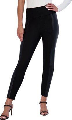 Women's High Waisted Faux Leather Skinny Legging