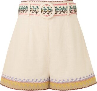 August Embroidered Short