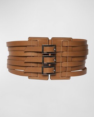 Vaincourt Paris Strap Leather Waist Belt