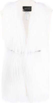 Panelled Faux-Fur Gilet