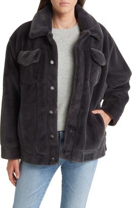 Frankie Faux Fur Trucker Jacket