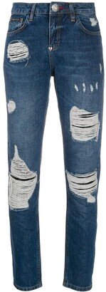 Statement mid-rise slim jeans