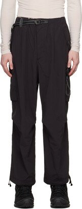 Black Oversized Cargo Pants