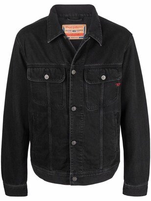 Button-Up Denim Jacket-AA