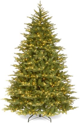 National Tree Company 9Ft Feel Real Nordic Spruce Medium Tree With Clear Lights