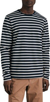 Breton Stripe Long Sleeve Pima Cotton T-Shirt