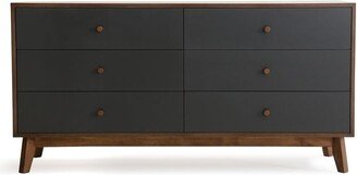 Nova Domus Dali Mid-Century Grey & Walnut Dresser