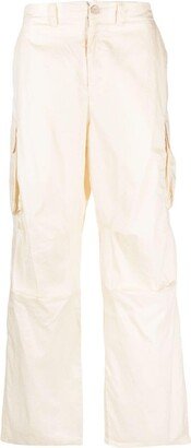 Wide-Leg Cargo Trousers-AX