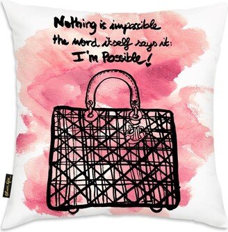 Oliver Gal Artist Co. Oliver Gal 'Nothing is Impossible' Decorative Throw Pillow