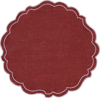 LA GALLINA MATTA Placemat And Runner Brick Red-AA