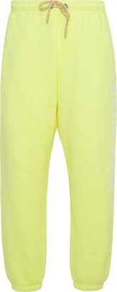 Neon Yellow Cotton Track Suit Pants