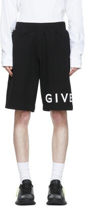 Black Cotton Shorts