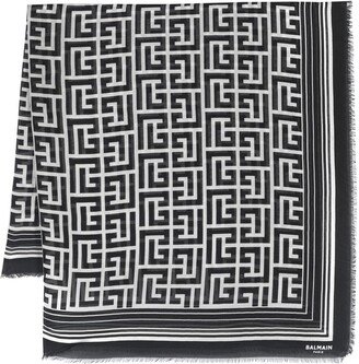 Monogram Pattern Scarf-AC