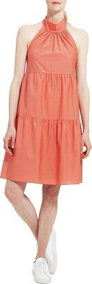 Womens Tiered Mini Fit & Flare Dress