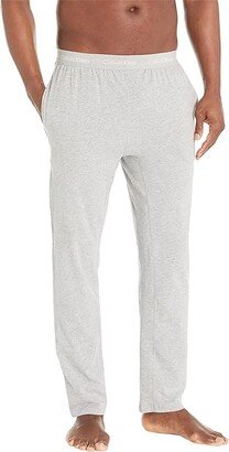 Cotton Stretch Lounge Sleep Pants (Grey Heather) Men's Pajama