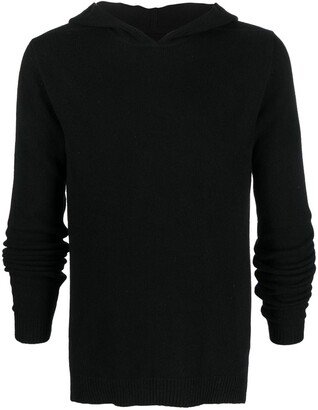 Wool-Cashmere Hooded Jumper-AA