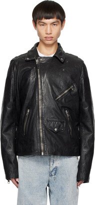 Black Capitol Leather Jacket