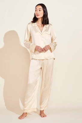 Inez Washable Silk Long PJ Set-AC