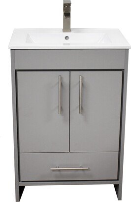 Volpa USA Pacific 30-inch Grey Freestanding Bathroom Vanity Set