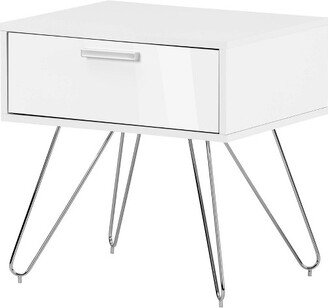 Slendel Nightstand Pure White