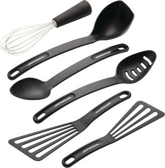 Tools and Gadgets Kitchen Utensil Set, 6-Piece, Black