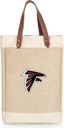 NFL Atlanta Falcons Pinot Jute Insulated Wine Bag - Beige