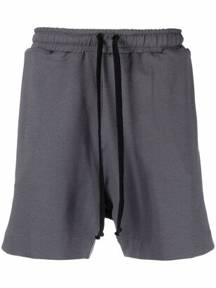 Drawstring-Waist Track Shorts-AA