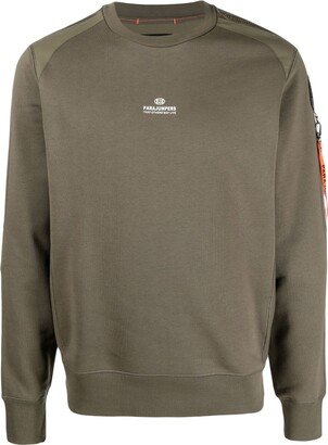 Sabre logo-patch cotton-blend sweatshirt