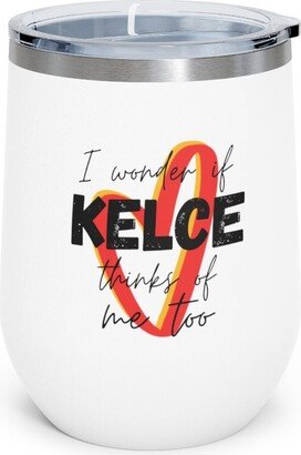 Travis Kelce Boyfriend Kansas City Chiefs Wine Tumbler Insulated With Lid Christmas Gift For Her Swiftie Bf Bestie