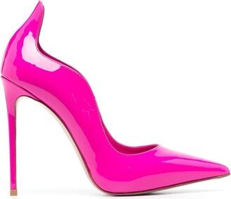 Ivy 120mm patent-leather pumps