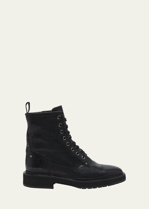 Combat Leather Ankle Boots