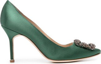 Hangisi 90mm satin pumps-AC