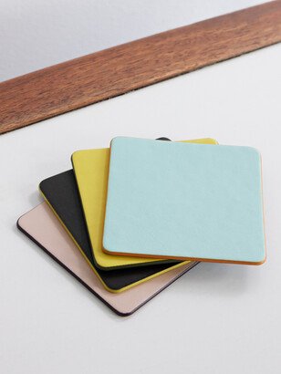 Set of Four Leather Coasters