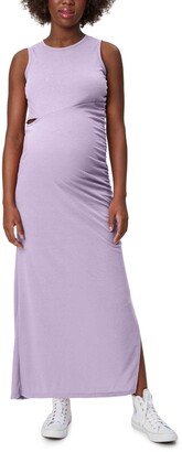 Cutout Maternity Maxi Dress