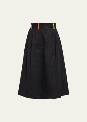 Pleated Bermuda Shorts-AG