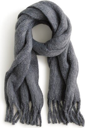 Brushed woven scarf